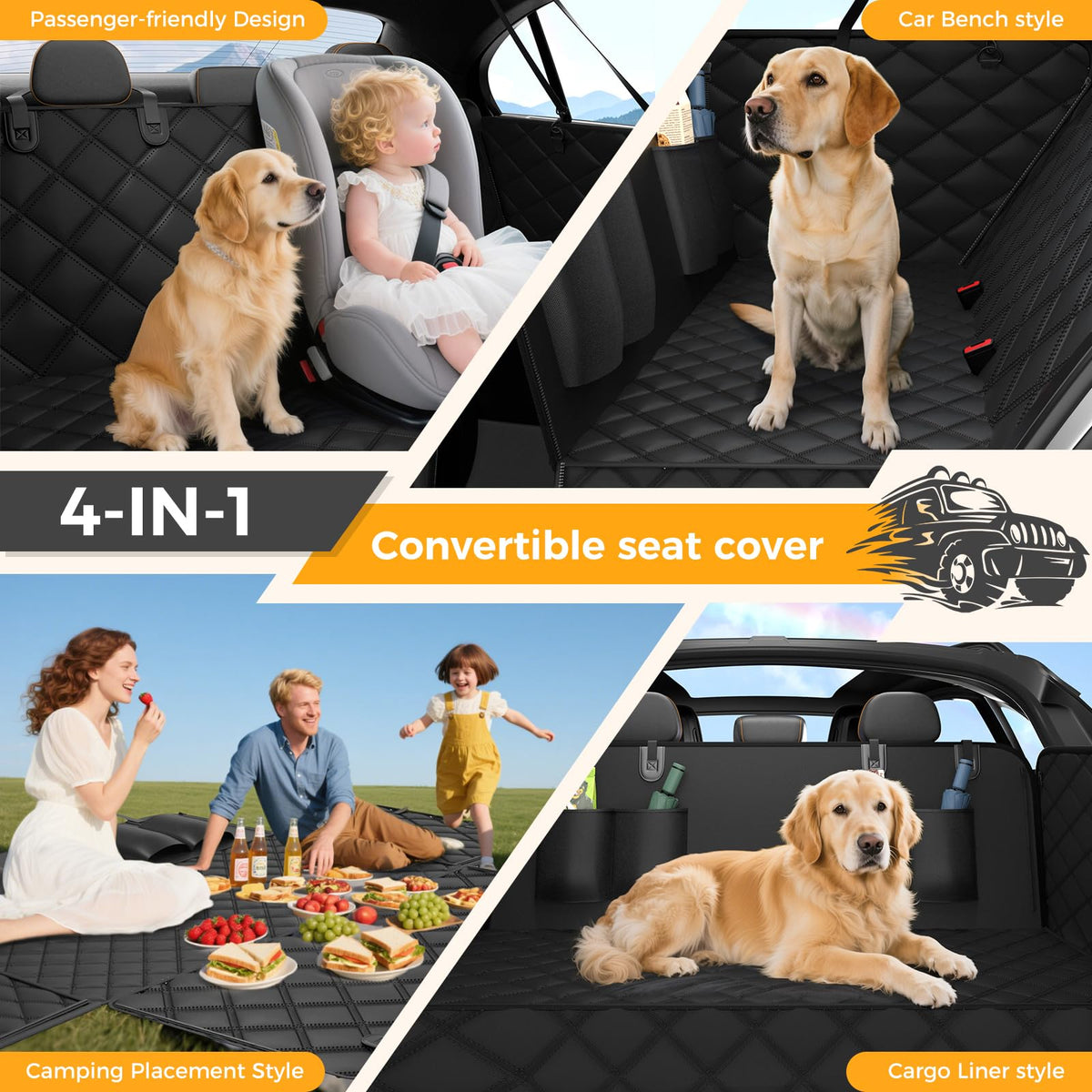 Hauler Co protective dog seat cover